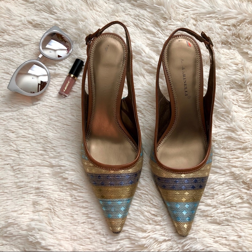 Women’s A. Marinelli Multicolor slingback - size 9